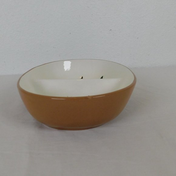 Stangl Pottery Thistle 10" Oval Divided Vegetable Bowl Pink Green Vintage FLAW - Picture 8 of 12